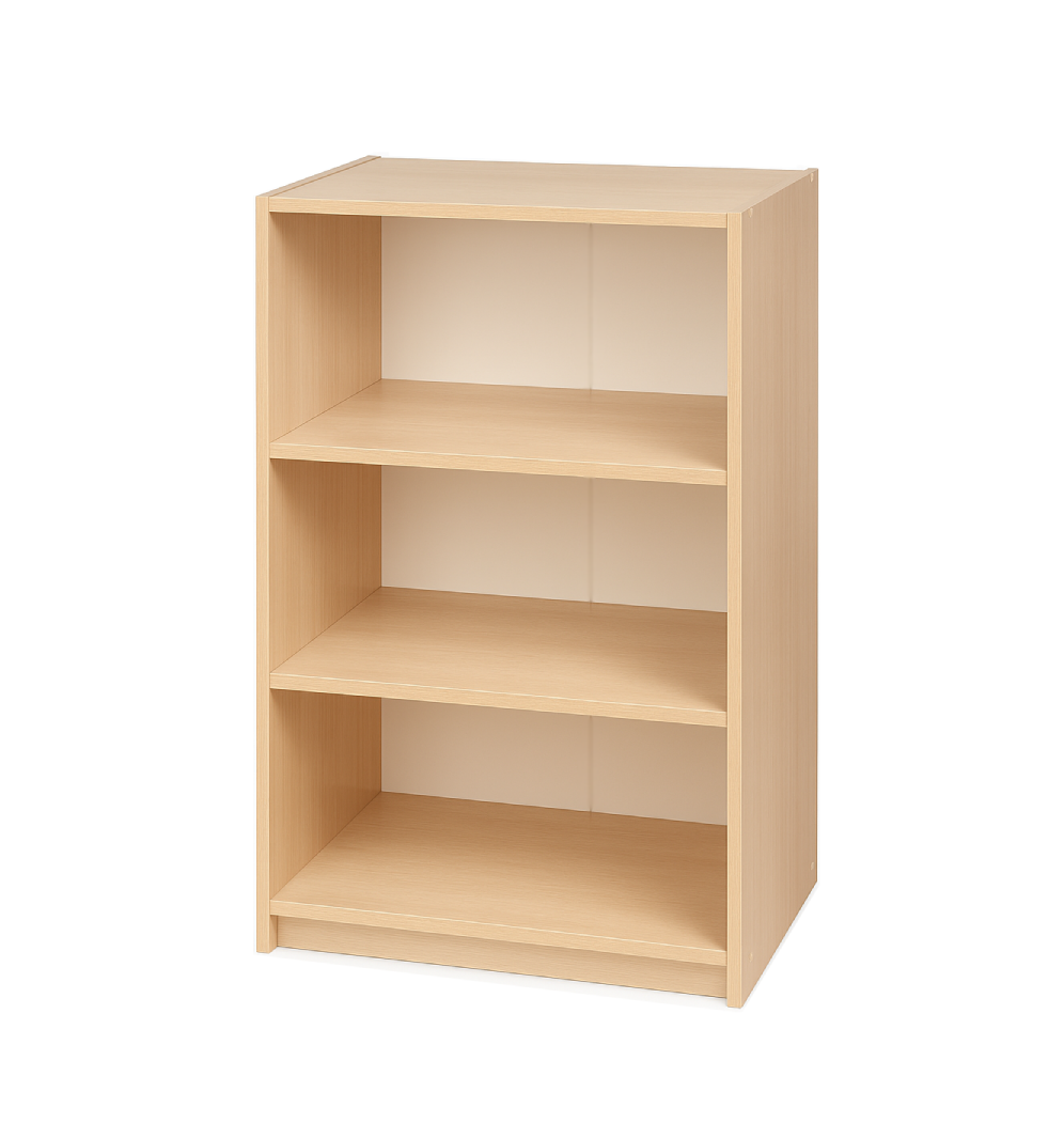 Універсальна шафа "Навчання" елемент №7, відкрита з 2-ма полицями, ЛЕЛЕКА, 600х410х1012 мм.